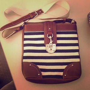 NWOT Chaps Crossbody Nautical Style Purse